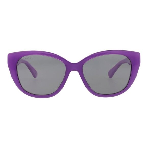 Gucci Womens Cat Eye Violet Violet Grey Fashion Designer Eyewear - Picture 1 of 4